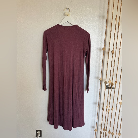 Pacsun/LA Hearts Mauve Long/Maxi Duster Cardigan - Picture 3 of 3